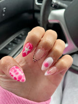 Zoe Pink Mix and Match Nails