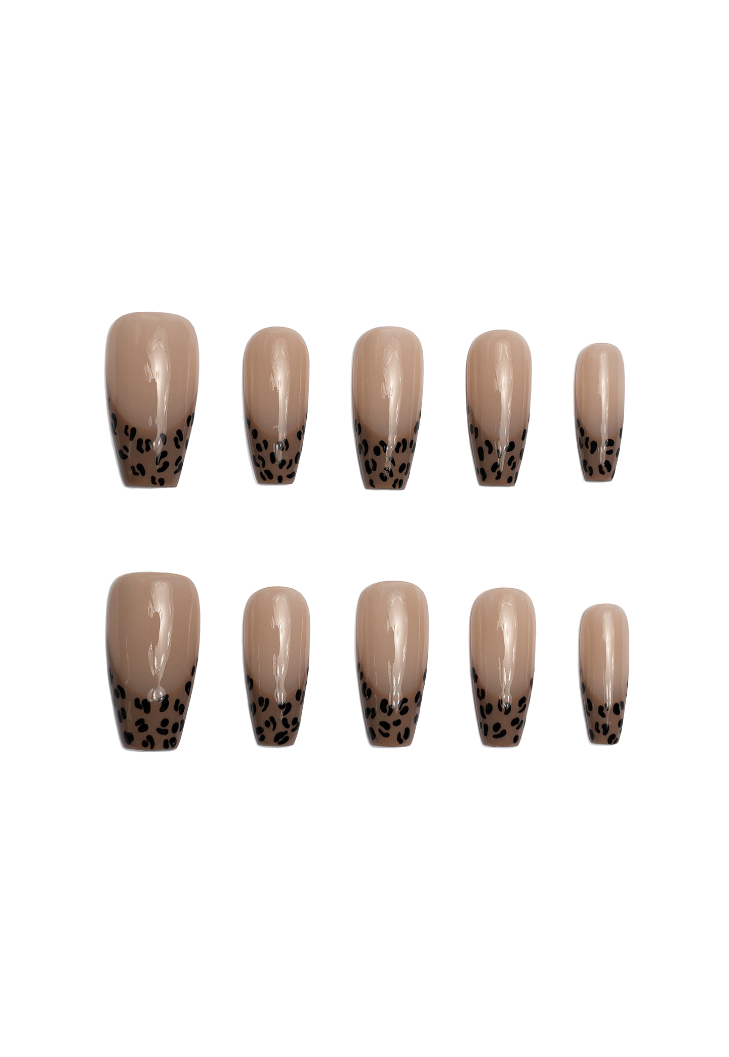 Josie Leopard French Tip Nails